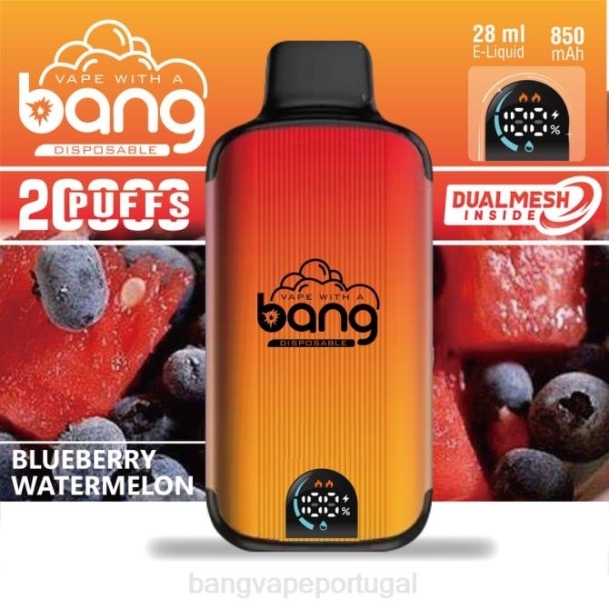 2NRV3 Bang Vape Digital Smart Screen 20.000 baforadas descartável | Bang Vape Lisbon