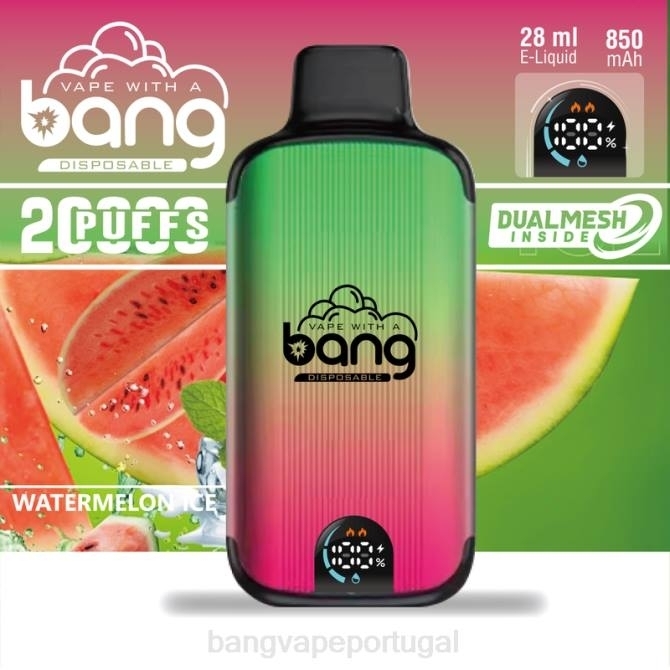 2NRV3 Bang Vape Digital Smart Screen 20.000 baforadas descartável | Bang Vape Lisbon