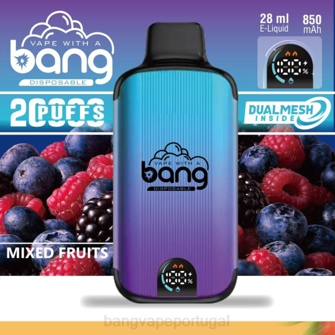 2NRV3 Bang Vape Digital Smart Screen 20.000 baforadas descartável | Bang Vape Lisbon