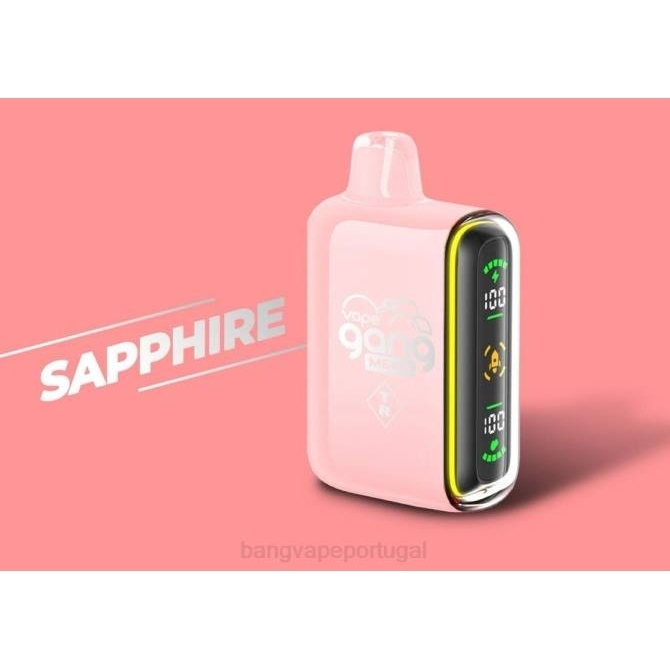 2NRV59 Vape Gang MEGA 20.000 baforadas de vape descartável (caixa com 5) safira | Bang Disposable Vape Review